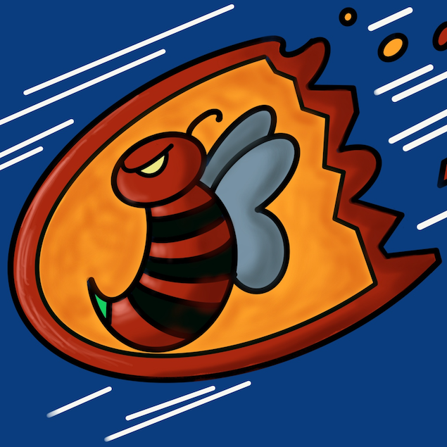 Habanero Bee abstract gif